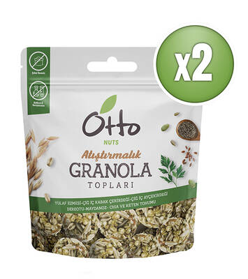 Otto Nuts Maydonozlu Dere Otlu Granola Topları 2 x 25 g